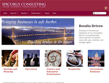 Tablet Screenshot of epicurusconsulting.com